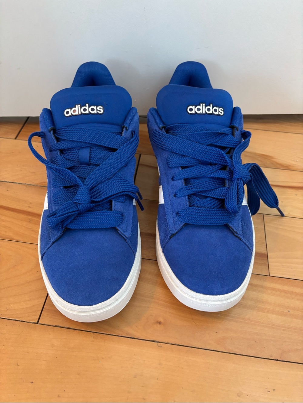 adidas Royal Blue Suede Sneakers with White Sole